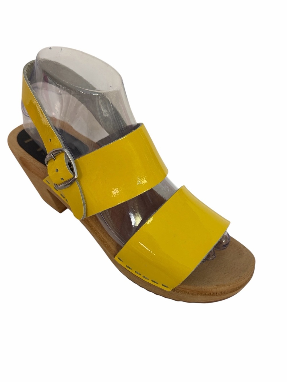 Cape Clogs Yellow Patent Leather Slingback Sandal